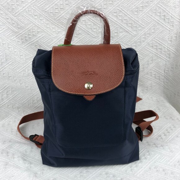 Longchamp Mini Le Pliage Backpack- Black Nylon, Compact & stylish - Picture 1 of 9